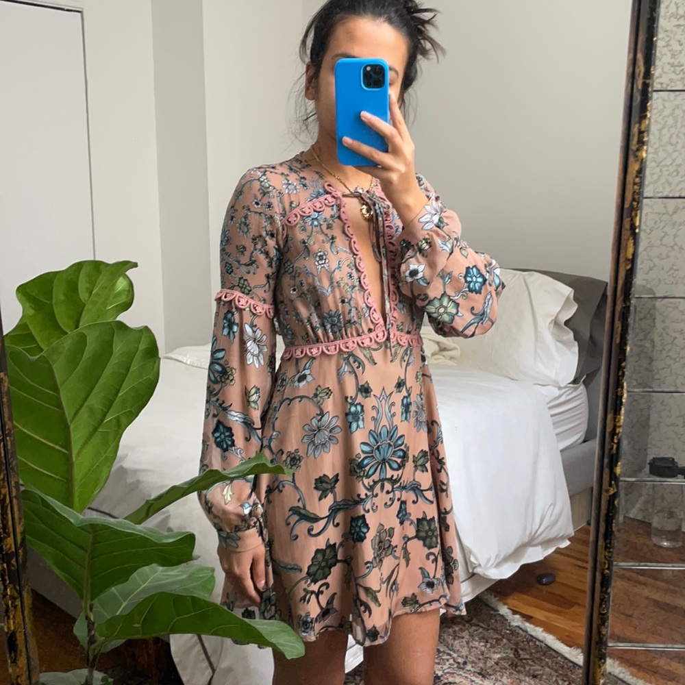For Love and Lemons Saffron Mini Dress
